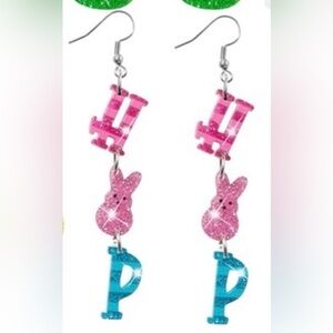 Acrylic Easter Earrings - Peep Hop - NEW